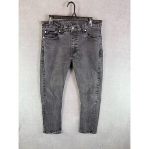 Levis 511 Mens Jeans‎ 33x30 (Fit 32x28) Black Slim Fit Y2K Stretch Work Mid Rise